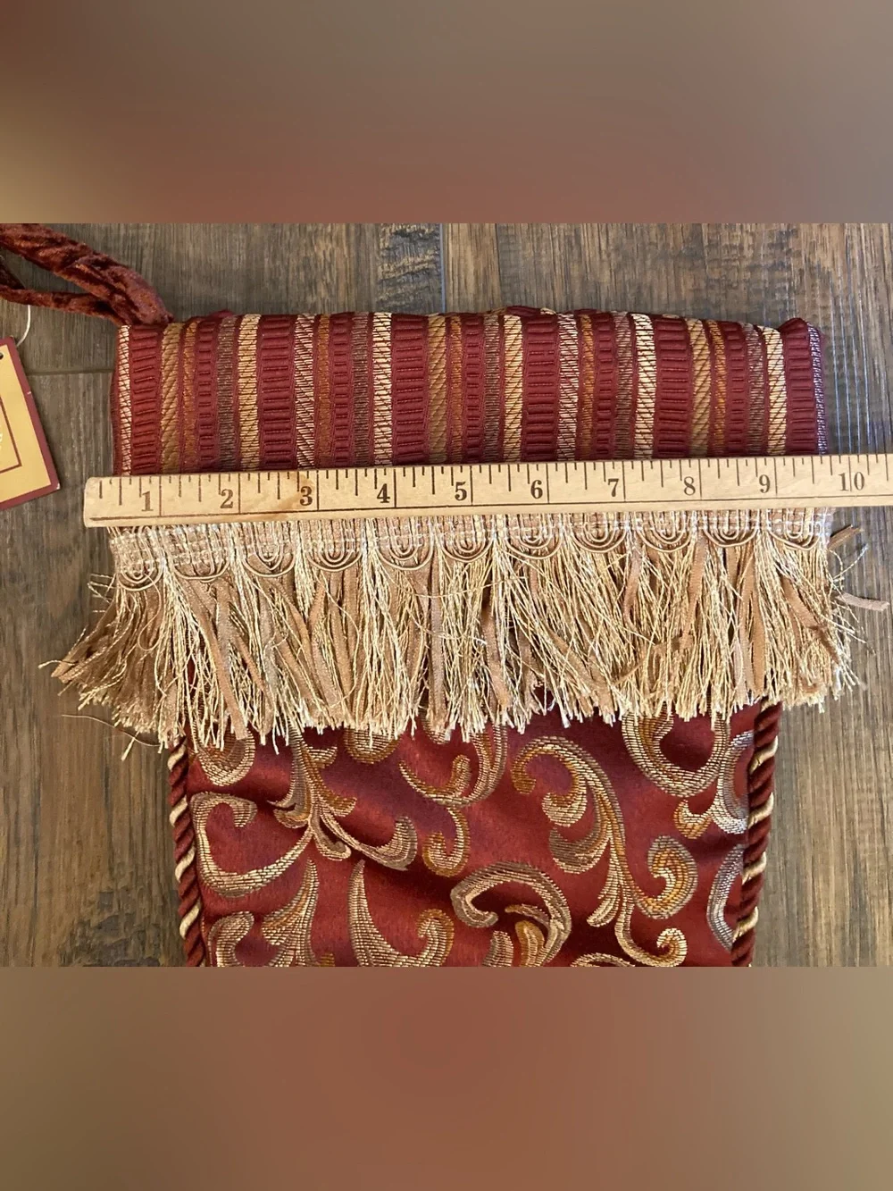 NWT Dillard’s Trimmings Brocade & Tapestry Christmas Stocking